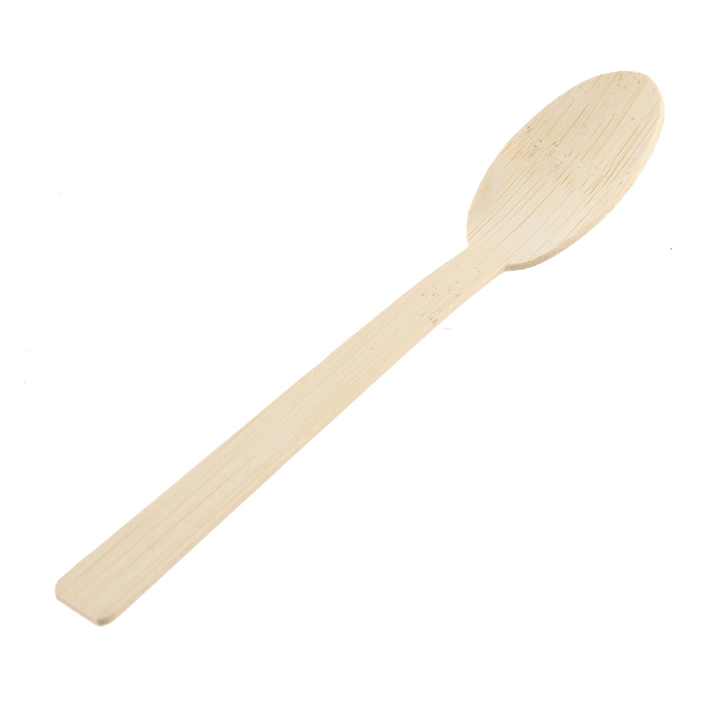 Eco-friendly bamboo spoon ideal for sustainable tableware.