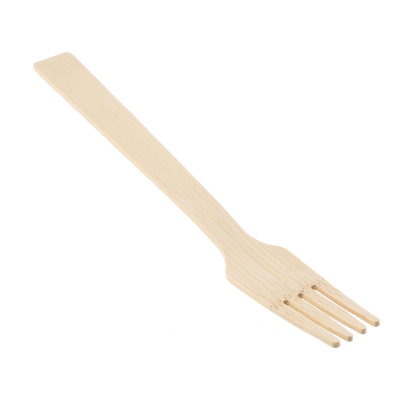 Eco-friendly bamboo fork with smooth and sturdy prongs.