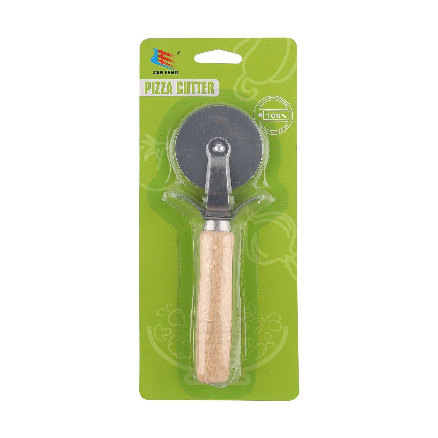 Pizza Cutter, Wooden Handle