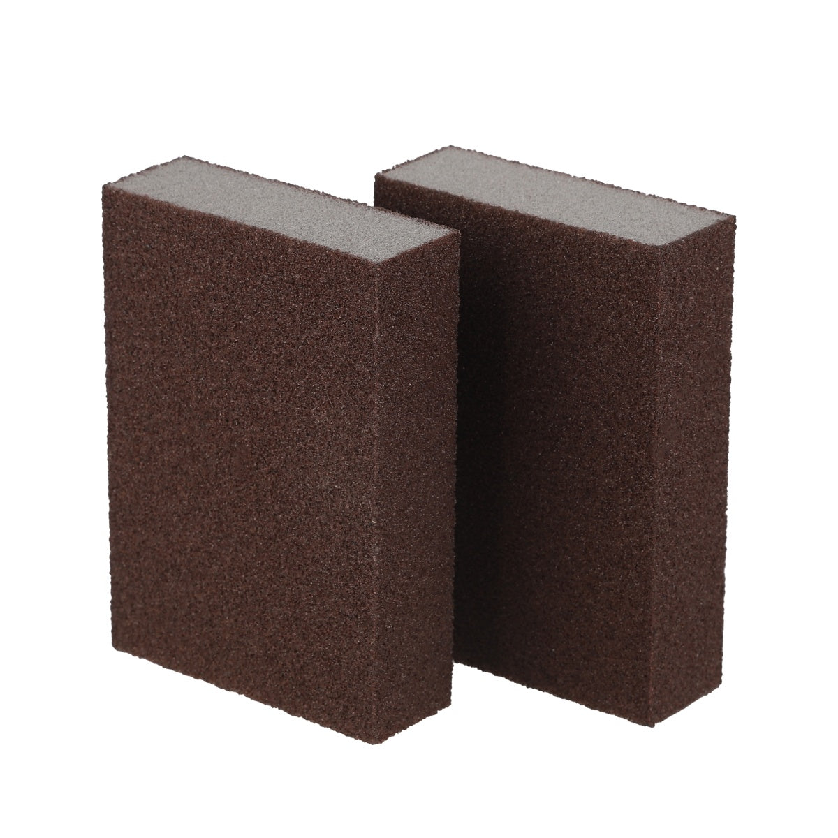 Side view of dual-layer sanding sponge showing sponge core.