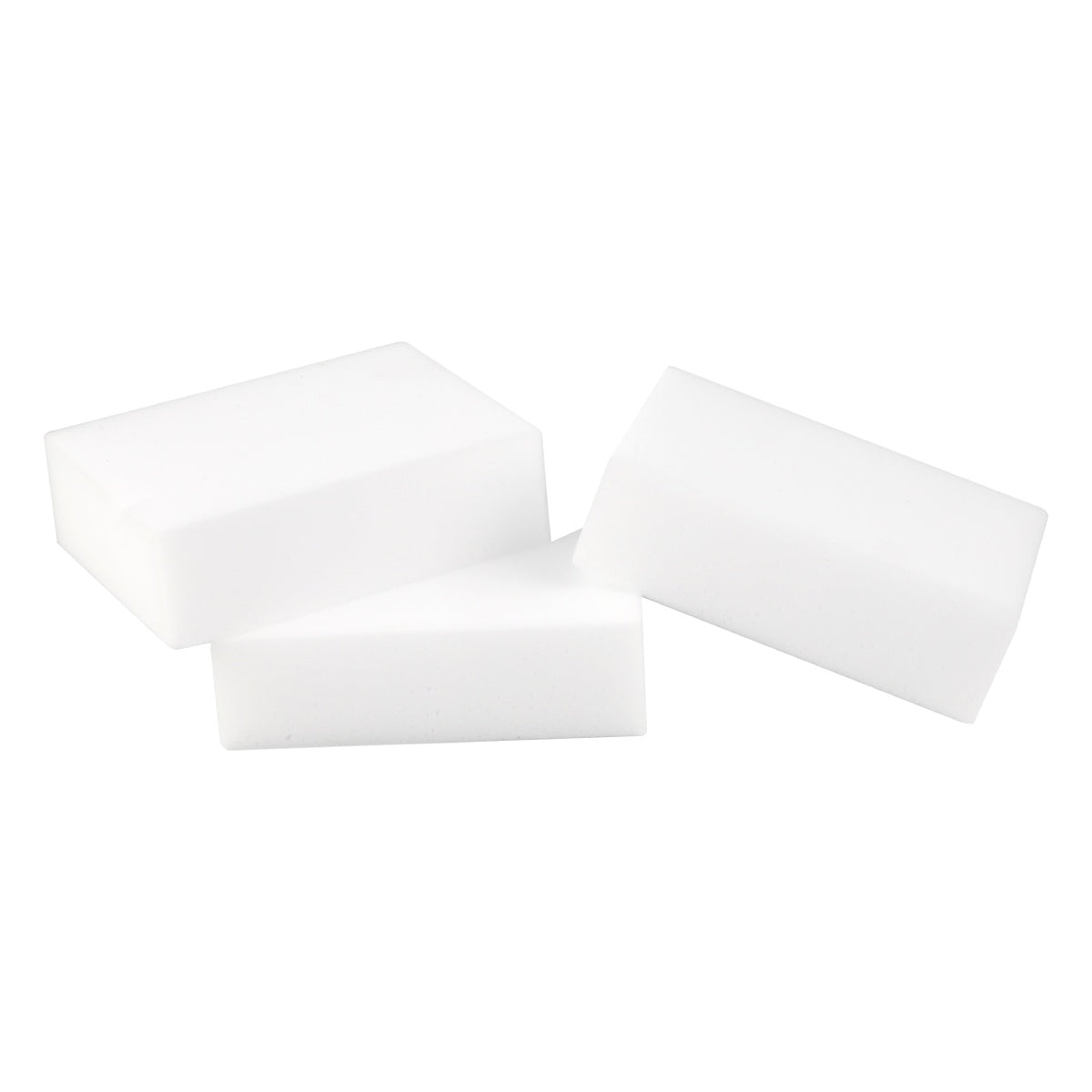 Two white nano cleaning sponges shown side by side.