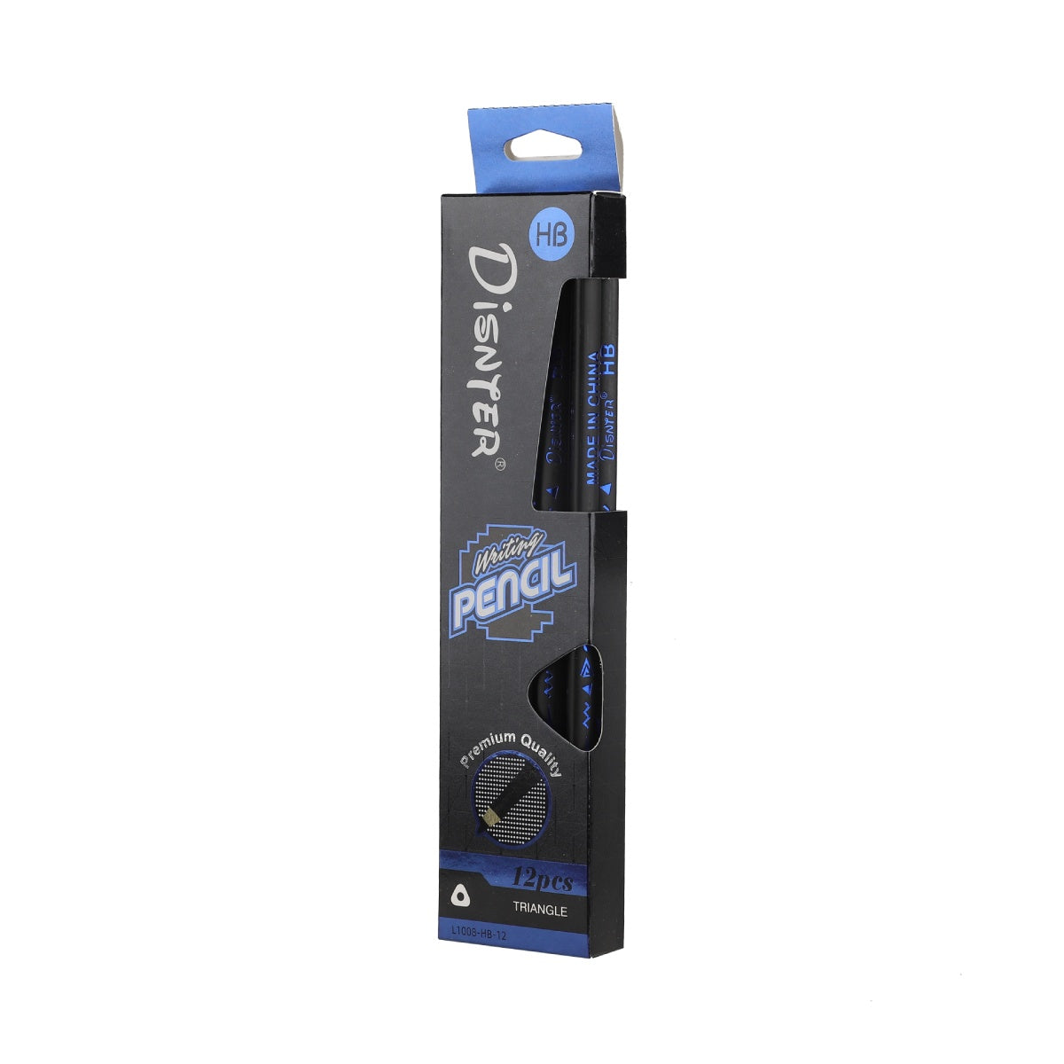 Individual box of HB pencils in blue packaging, 12 count.