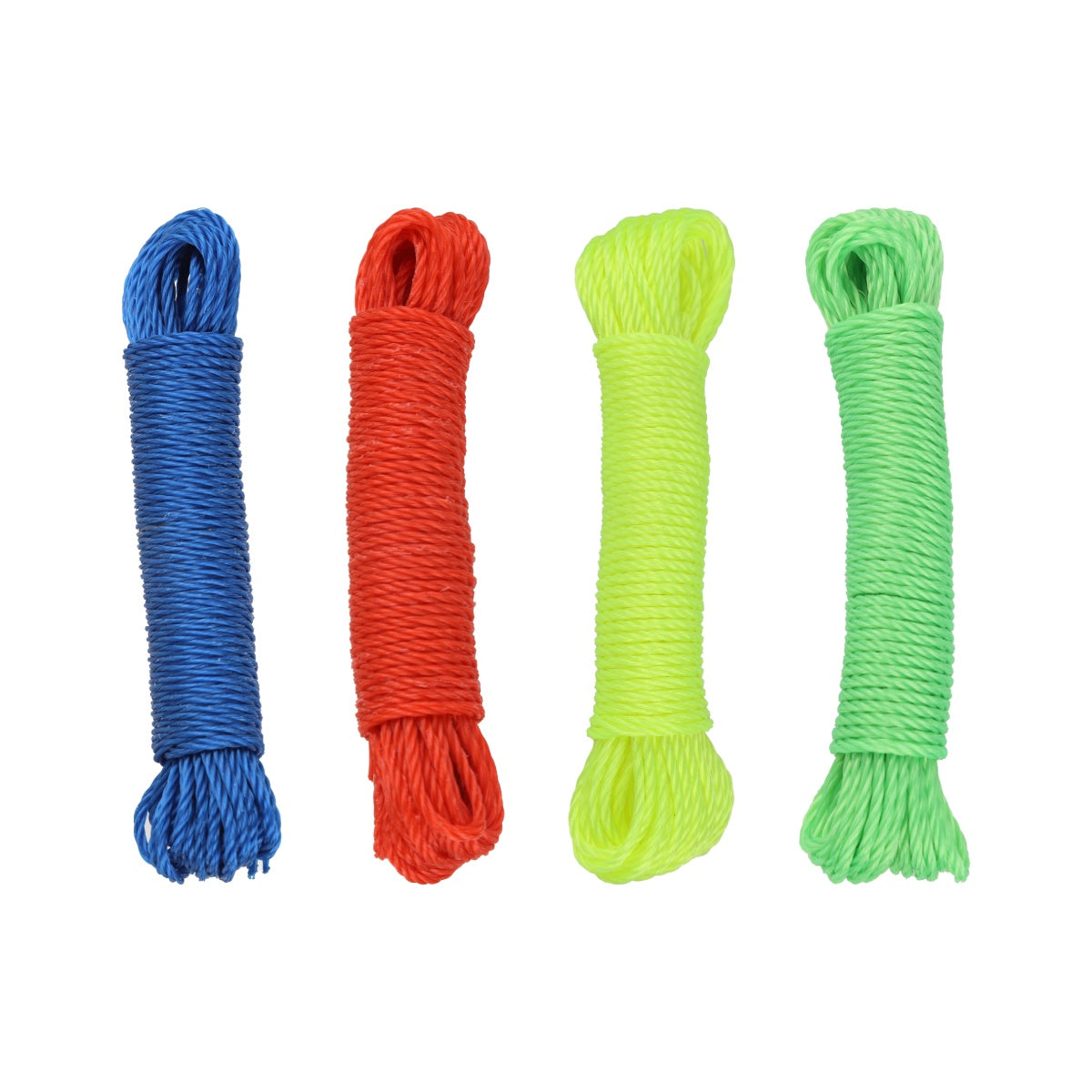 10m utility ropes in assorted colors: blue, red, green, and yellow.